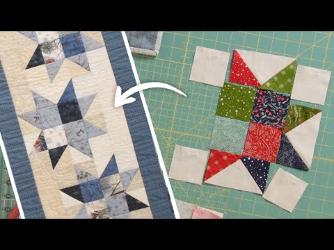 How to make a Sawtooth Star Block