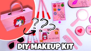 DIY MAKEUP KIT Craft with Paper & Cardboard for playing | Makeup Box Craft ideas for Kids