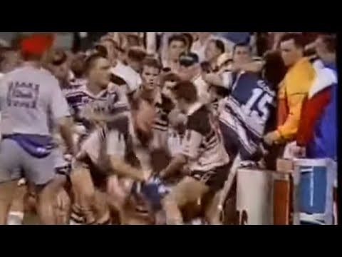 Wild footy brawl! - Brothers v Souths 1995 BRL semi