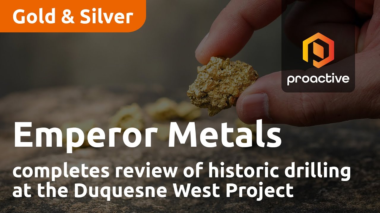 Emperor Metals completes review of historic drilling at the Duquesne West Project