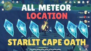 Starlit Cape Oath All Meteor Location Genshin Impact Unknown Star Event