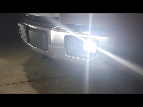 2015 Ford F150 Sylvania 9140 / 9145 Fog Light LED's - This is what they look like at Night 6k Light