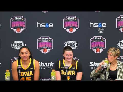 Iowa Hawkeyes Post-Game vs. UConn | Taylor Stremlow & Hannah Stuelke Presser