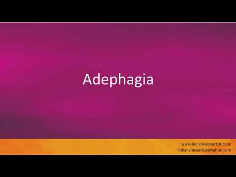 Pronunciation of the word(s) "Adephagia".
