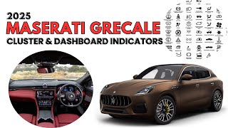 2025 Maserati Grecale Cluster Display & Dashboard Warning Indicators Guide