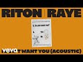 Riton, RAYE - I Don't Want You (Acoustic - Official Audio)