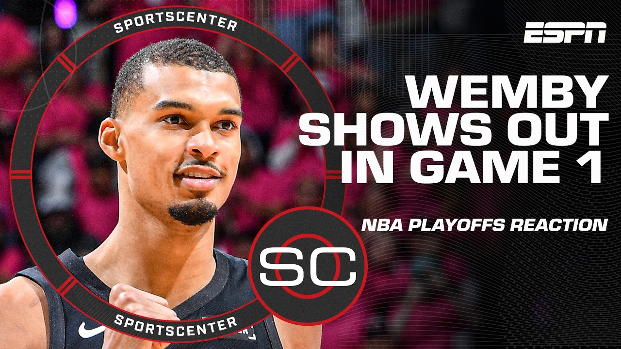 Wemby made a 'statement to rest of the league' - Perk 🗣️ NBA Playoffs Game 1 REACTION | SportsCenter