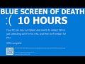Windows 10 Blue Screen Of Death REAL COUNT BSOD 10 Hours 4K Resolution