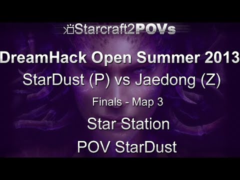 SC2 HotS - DreamHack Open 2013 - StarDust vs Jaedong - Finals - Map 3 - Star Station - StarDust