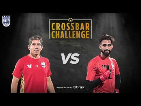 Mumbai City FC | Crossbar Challenge | Amrinder Singh vs Fernando Oliveira