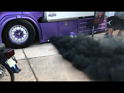 Scania Lepidas Phantom F-4E R580 V8 Insane Black Smoke