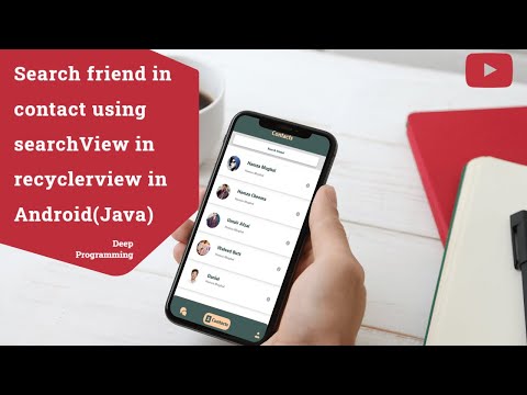 Search user or data in recyclerView using SearchView (Chat App Part 9)