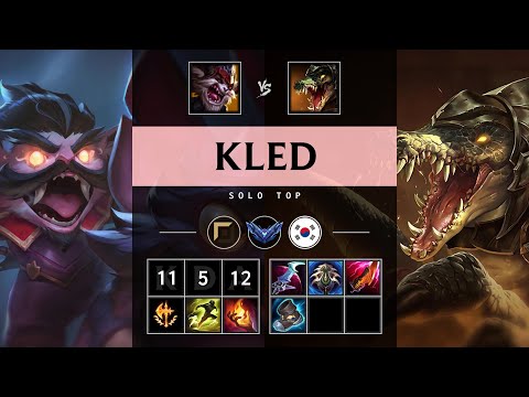 Kled Top vs Renekton - KR Diamond Patch 25.06