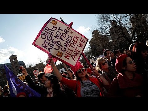 مظاهرات ضد ترامب في اليوم العالمي للمرأة