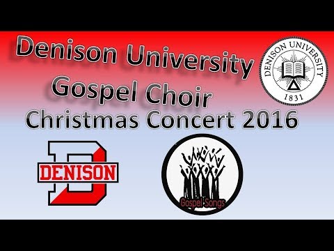 Denison University Gospel Choir Christmas Concert Dec 2016