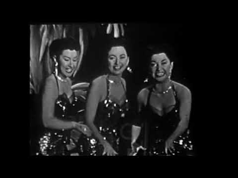 DeCastro Sisters--"El Cumbunchero" and "Cry"--Kate Smith Show, 1952 TV