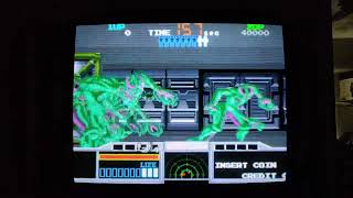 Taito Space Gun 1990 Arcade Attract Mode: Actual Hardware