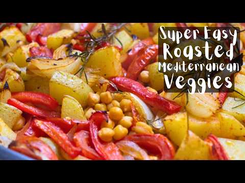 One-Pan Roasted Mediterranean Vegetables | Easy 5-Minute Prep Tray Bake