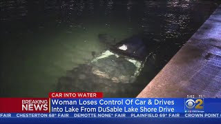 Woman Loses Control Of Car On Lake Shore Drive, Ends Up In Lake Michigan