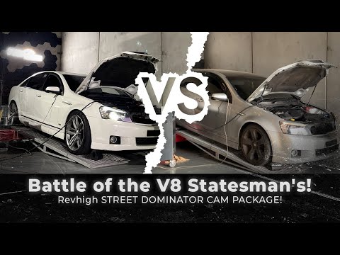 Battle of the V8 Statesman's! Warning lumpy!