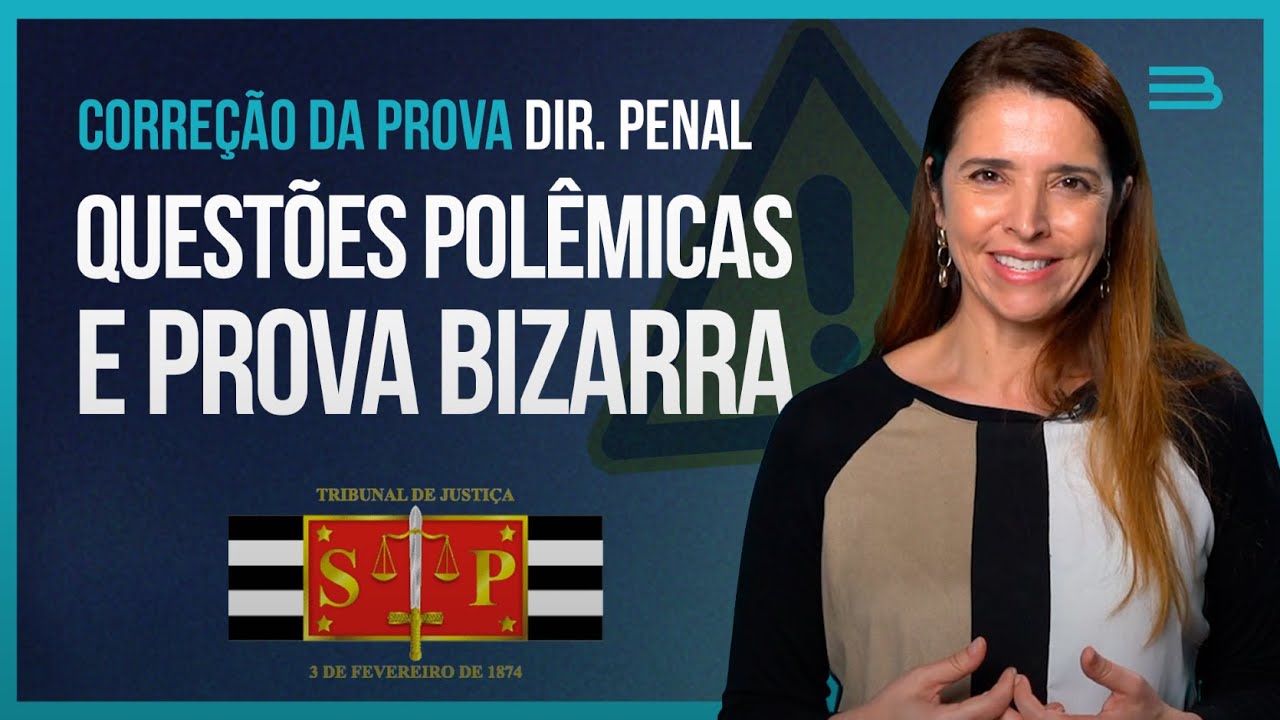 Correção da prova de escrevente TJ SP 2023 - Direito Penal