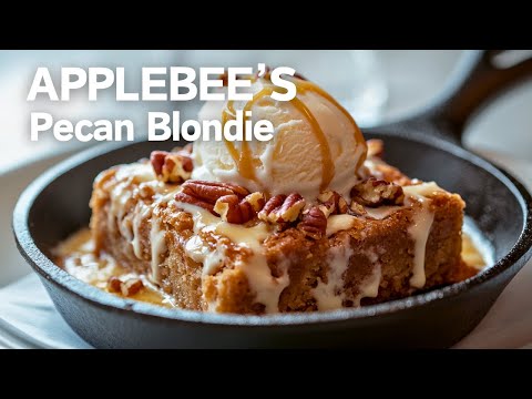 How to make APPLEBEE'S | Sizzlin' Butter Pecan Blondie