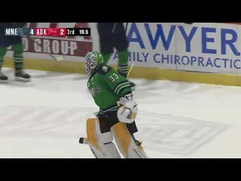 Francois Brassard becomes first goalie to score a goal in Maine Mariners history