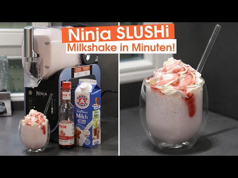 Ninja SLUSHi Rezept: Erdbeer Milkshake mit nur zwei Zutaten 🍓🥛 // DEUTSCH