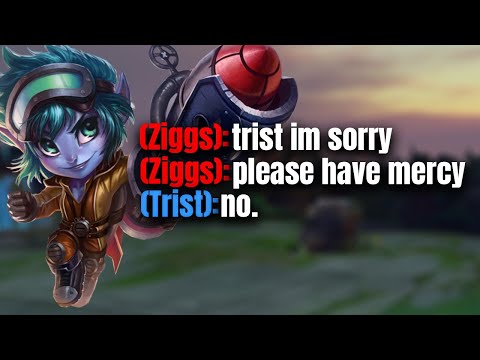 Abusing a Ziggs abuser with Tristana - Tristana ADC Gameplay