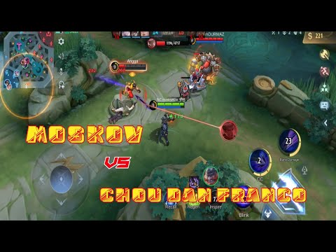 MOSKOV VS CHOU DAN FRANCO - MobileLegends | TOP GLOBAL MOSKOV | BUILD TOP GLOBAL MOSKOV | MLBB |