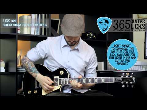 Lick 164/365 - Spooky Friday The 13th Lick in Am | 365 Guitar Licks Project