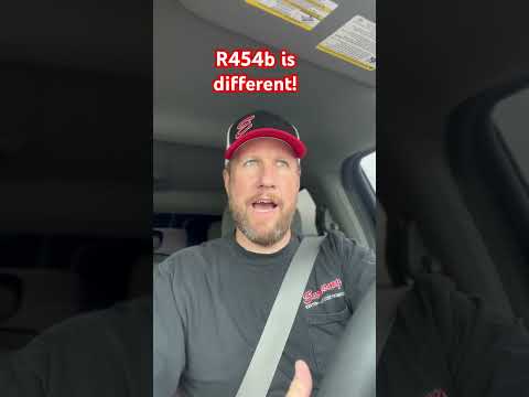 R454b is different! #hvac #hvactechnician #r454b