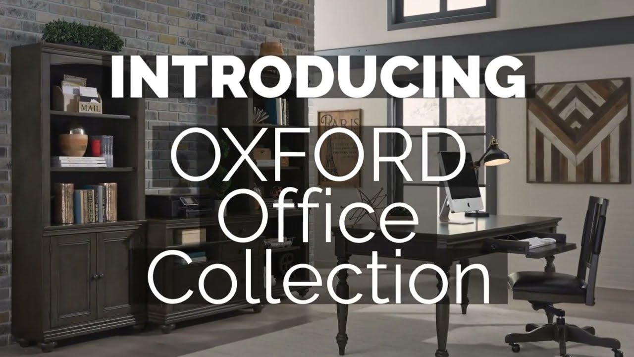 Oxford Peppercorn 66" Executive Home Office Set from Aspen Home