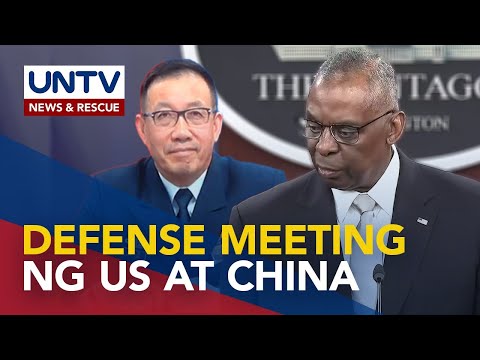 US at China defense chiefs, magpupulong kaugnay ng tensyon sa Taiwan