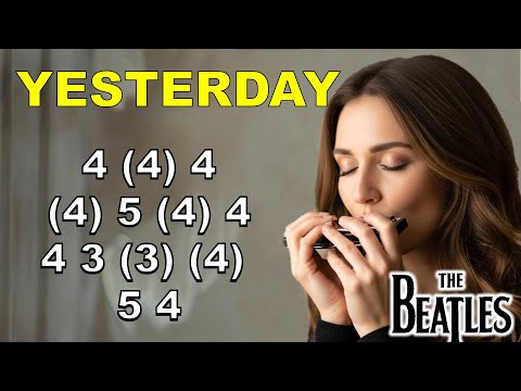 YESTERDAY HARMONICA ( C DIATONIC ), ARMÓNICA C, TABS, BLUES HARP C GAITA DE BOCA C MUNDHARMONIKA