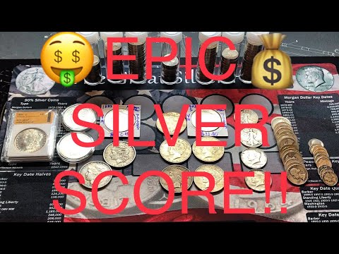 EPIC SILVER SCORE! Peace Dollars, Junk Silver, and.. FAKE SLABBED MORGAN? 🧐