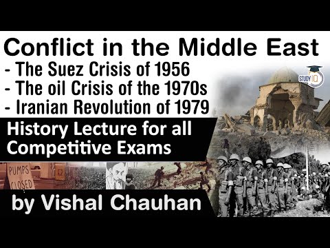 History of Middle East Conflicts - Suez Crisis 1956, Oil Crisis of 1970s, Iranian Revolution of 1979