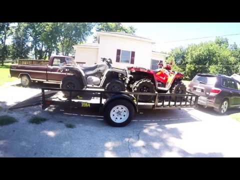Cabelas atv tie down sytem, and big tex SA35 trailer...