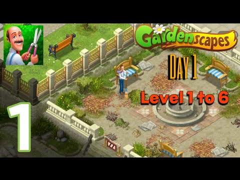 Gardenscapes Gameplay - Level 1-6