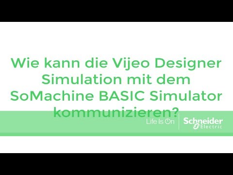 Wie kann die Vijeo Designer Simulation mit dem SoMachine BASIC Simulator kommunizieren?