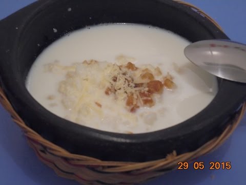 Mazamorra Blanca o Peto.  Comida Típica Colombiana