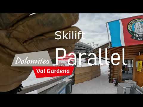 Skilift Parallel: isolato e soleggiato impianto di Santa Cristina in Val Gardena #dolomitisuperski