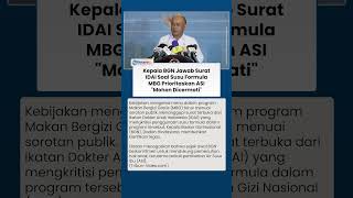 BGN Respons Surat Terbuka IDAI soal Susu Formula, Kepala BGN Minta ASI Jadi Prioritas untuk Bayi