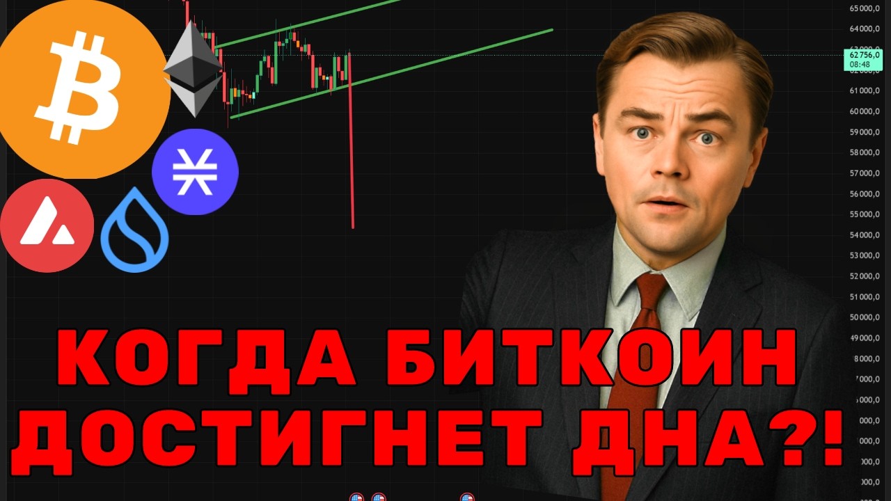 КОГДА Биткоин достигнет дна! Показываю! Когда открывать лонг позиции по Альт