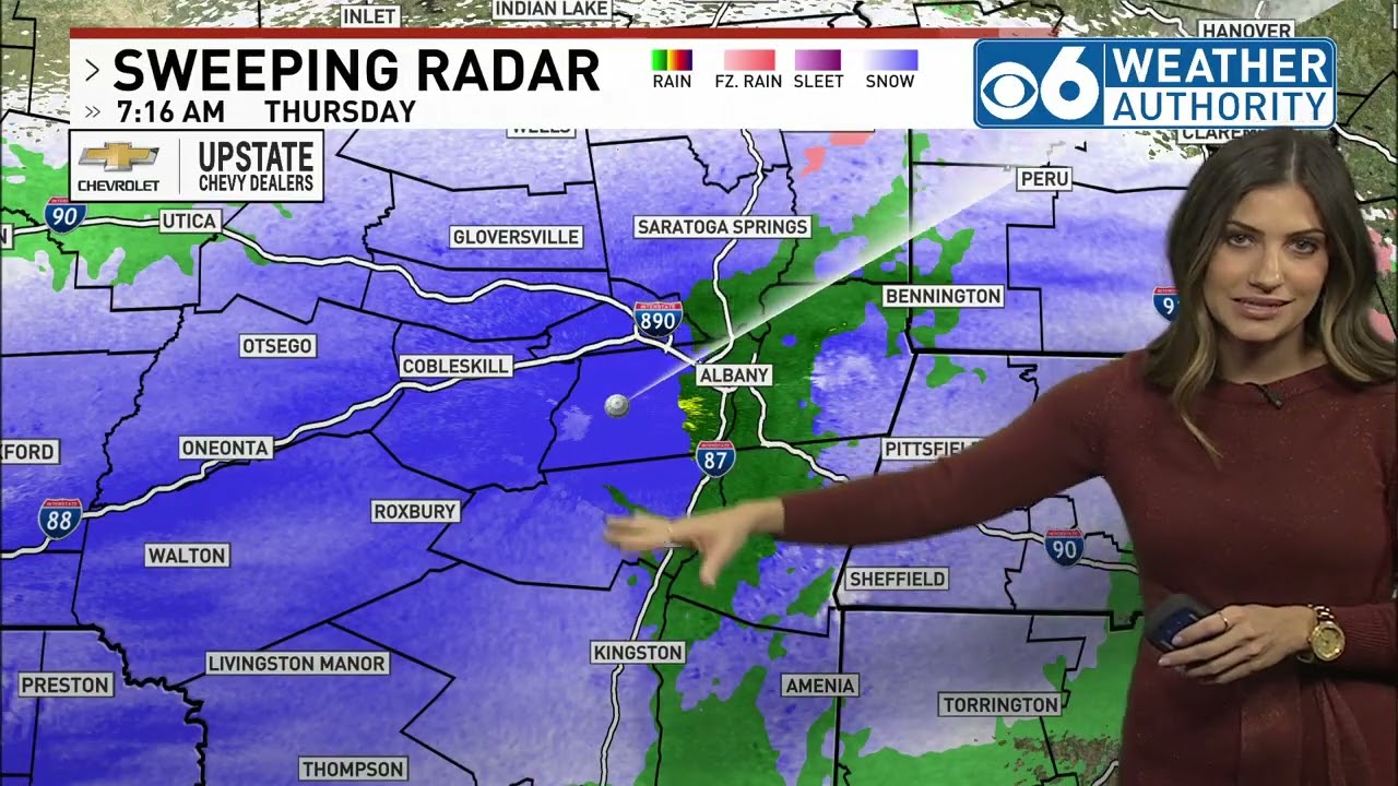 Thanksgiving snow hits New York