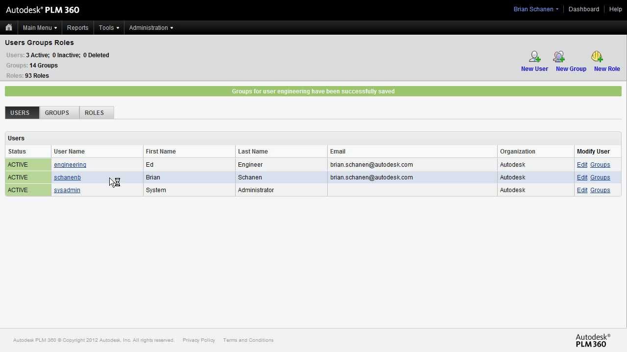 Adding Users, Groups, and Roles in Fusion Lifecycle