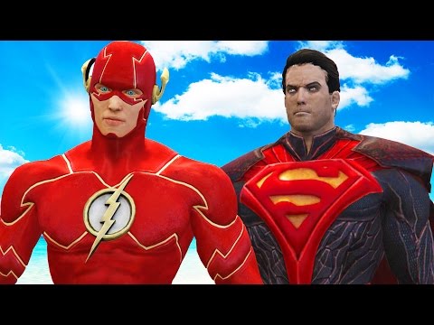 THE FLASH VS SUPERMAN REGIME - EPIC SUPERHEROES BATTLE Video