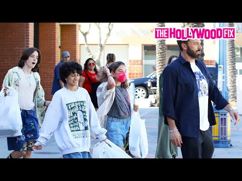 Ben Affleck Takes His & J-Lo's Kids Out Shopping For Halloween Costumes In Westwood, CA 9.24.2022