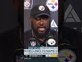 Mike Tomlin gives update on Steelers QB battle? #shorts