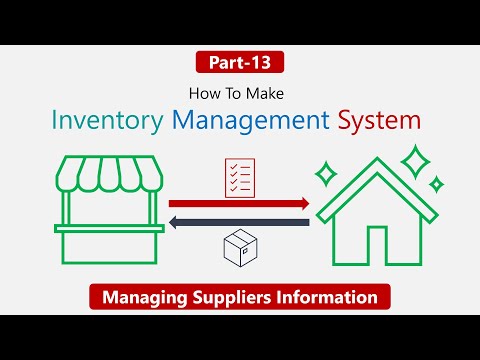 How to Make Inventory Management System Part-13 | Managing Suppliers